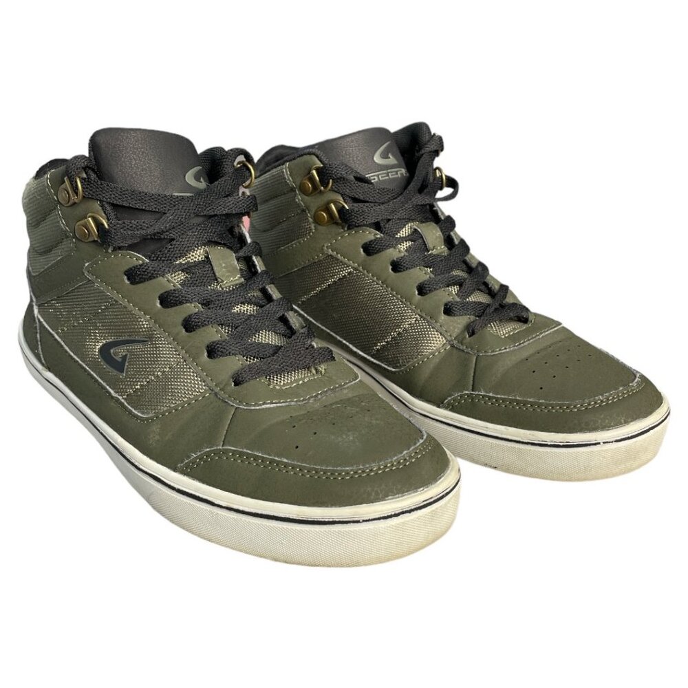 Men's High Top Sneakers Size 9.5 Army Green #31
